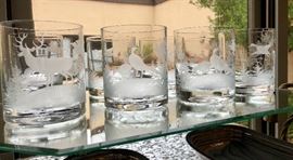 Scully & Scully Queen Lace - American Wildlife. Vintage mouth blown, handcut, and polished in Germany. A single engraving takes more than 24 hours to complete.