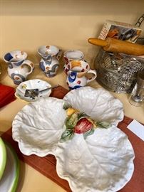 Italian ceramic serving pieces 