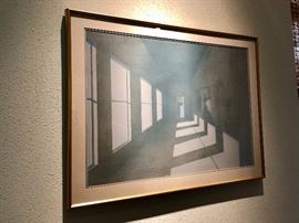 “Silent Passage” by John Axton. Lithograph. Hand drawn plates by the artist and signed by the artist and printer. Original plates have been destroyed. Documentation with art.