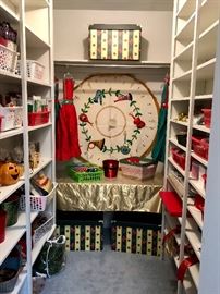 Vintage handmade and beaded Christmas tree skirt. Lots of pretty, pretty Christmas!
