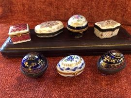 Vintage Limoges trinket boxes