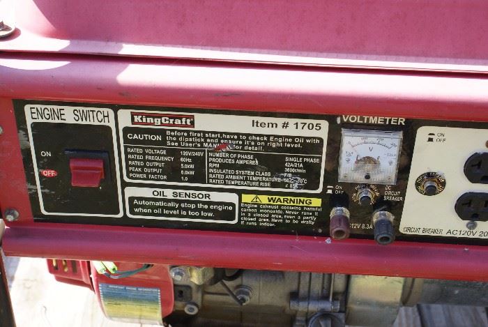 KingCraft 5000 Watt Generator