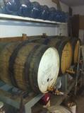 working wine barrels - they do have liquid in them which must be emtied before moved $100 each - three available