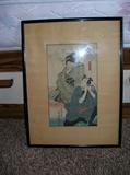 1863 wood block painting japan