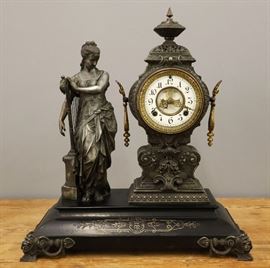 Ansonia "Music" figural clock