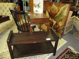 Assortment on sold teak benches