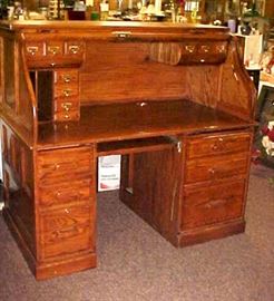 LARGE ROLL TOP DESK