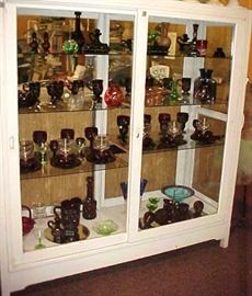 RED, GREEN, PINK GLASSWARE