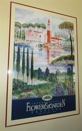 Several Framed & Signed Epcot International Flower & Garden Festival Posters