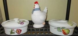 Covered Casserole Dishes, Chicken Cookie Jar