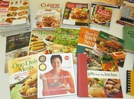 Large assortment Cookbooks/Magazines