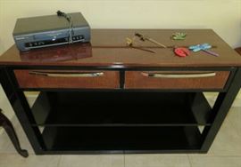Double Drawer Console Stand