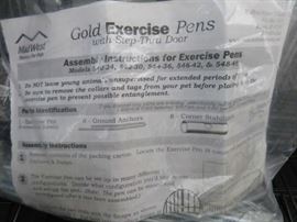 Mid West Gold Exercise Dog Pen with Step Thru Door