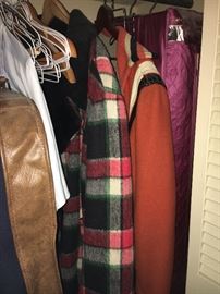 Clothing, some vintage, mostly men’s.