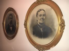 Antique portraits.