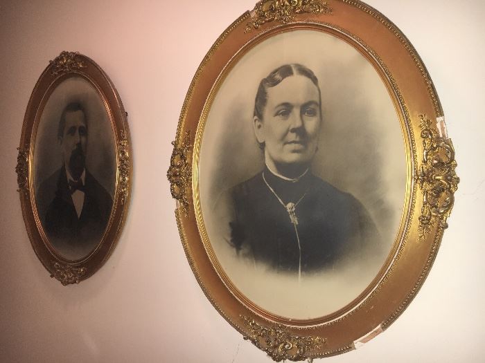 Antique portraits.
