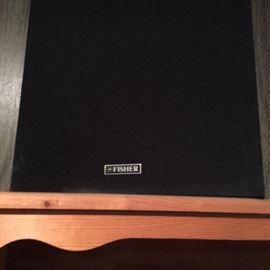 Vintage Fisher MC-725 audio component system with 2 speakers.