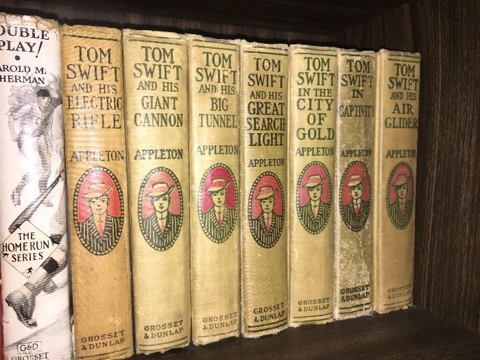 Vintage Tom Swift books.