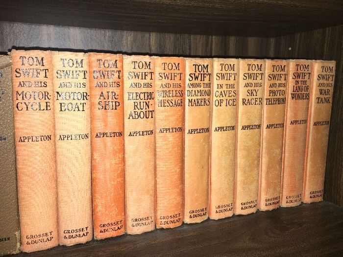 Vintage Tom Swift books.