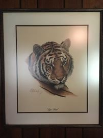 Three large wild animal prints by Guy Coheleach.