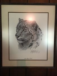 Three large wild animal prints by Guy Coheleach.