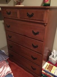 Vintage maple chest of drawers.
