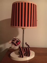 Vintage tiger lamp.
