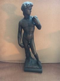 Ceramic “David”, about 12”.