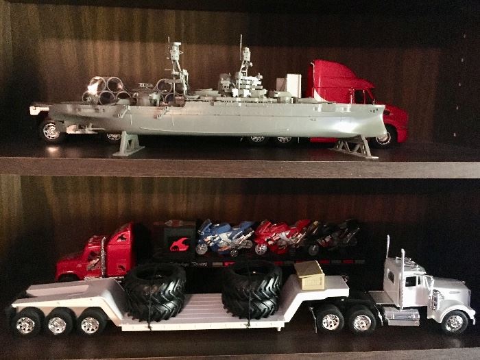Contemporary plastic trucks.
