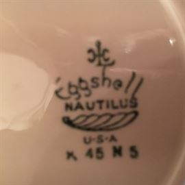 Back stamp on Homer Laughlin china.