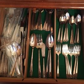 Vintage silver plated flatware.