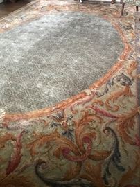 SAVONNERIE CARPET                                                                        Circa 1900                                                                                                                    12’ 9” x 20’ 4"