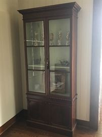 PAIR OF GEORGE III STYLE CARVED MAHOGANY BOOKCASES                                                                                             96”t x 40”w x 15”d