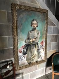 MALTBY SYKES                                                                              General Nathan Bedford Forrest                                                   Signed and dated 1940 lower right                                             Oil on canvas      60” x 36"                                                                        