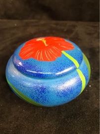 Hand Painted Wooden Trinket Box