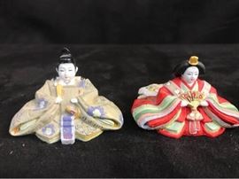 Hand Painted Geisha Figurines