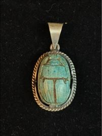 Egyptian Sterling Wrapped Pendant