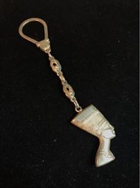 Sterling Nefertiti Key Chain
