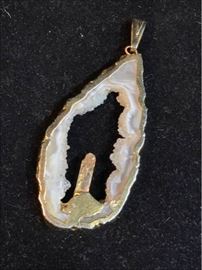 Encased Crystal Pendant