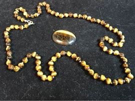 Tiger Eye Bead Necklace