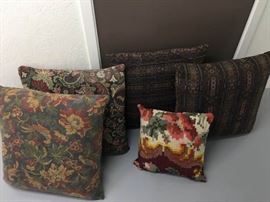  Brocade and Kilim Pillows