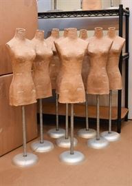 Miniature Paper Mache Mannequins / Dress Forms