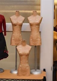 Miniature Paper Mache Mannequins / Dress Forms