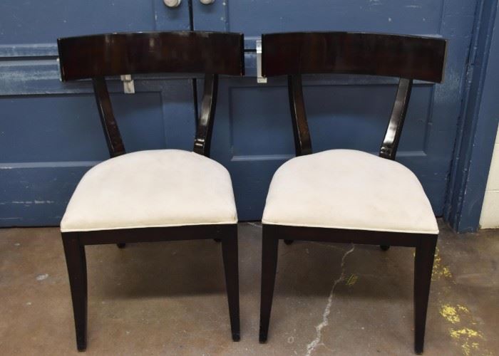 Set of 6 Dining / Side Chairs with Upholstered Seats (only 2 shown here)