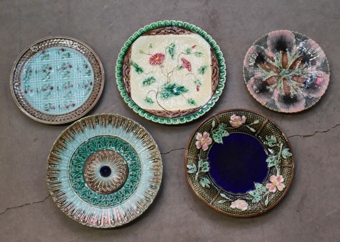 Majolica Pottery Plates