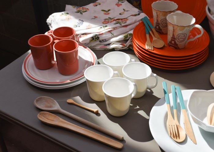 Dinnerware, Dishes, Coffee Mugs, Kitchen Utensils, Table Linens
