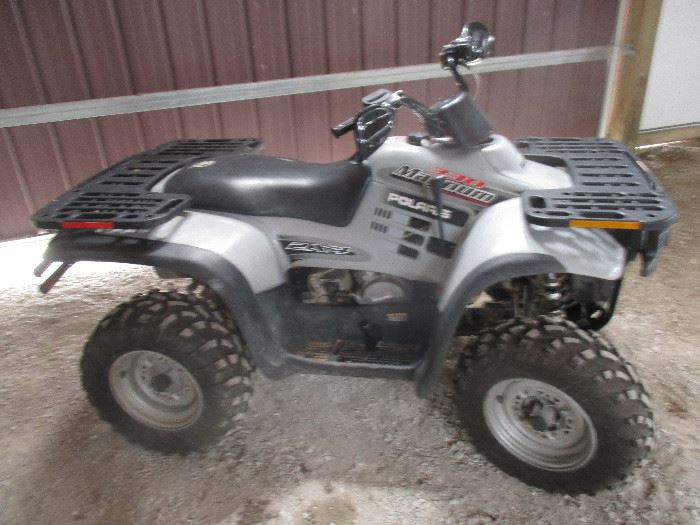 Polaris 330 Mag ATV, white color