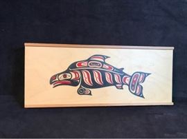Eagle Salmon Lidded box