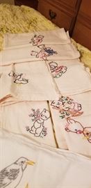 Vintage embroidered towels