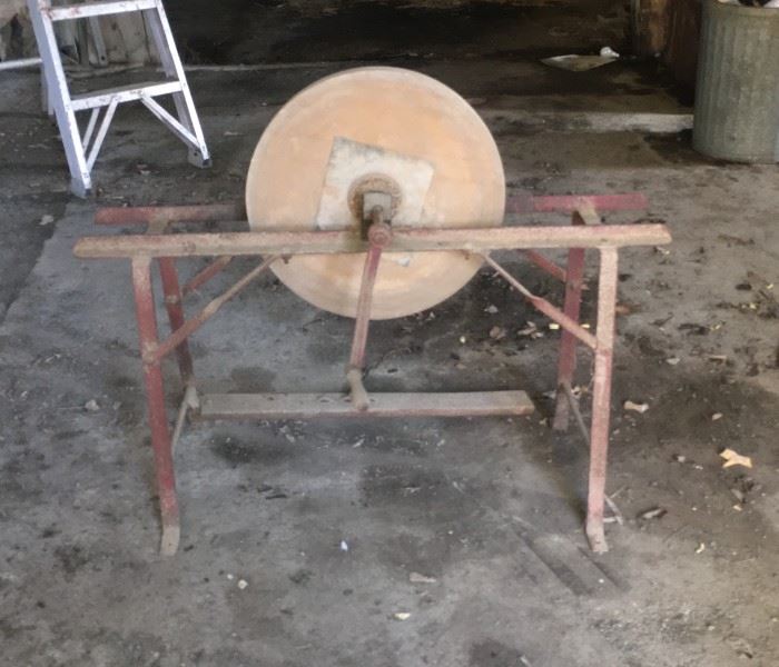 Grinding wheel and stand